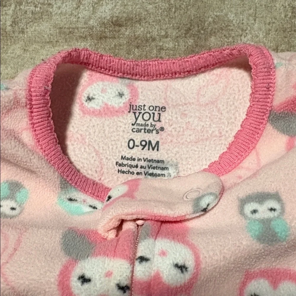 Pink Owl Print Baby Sleep Sack